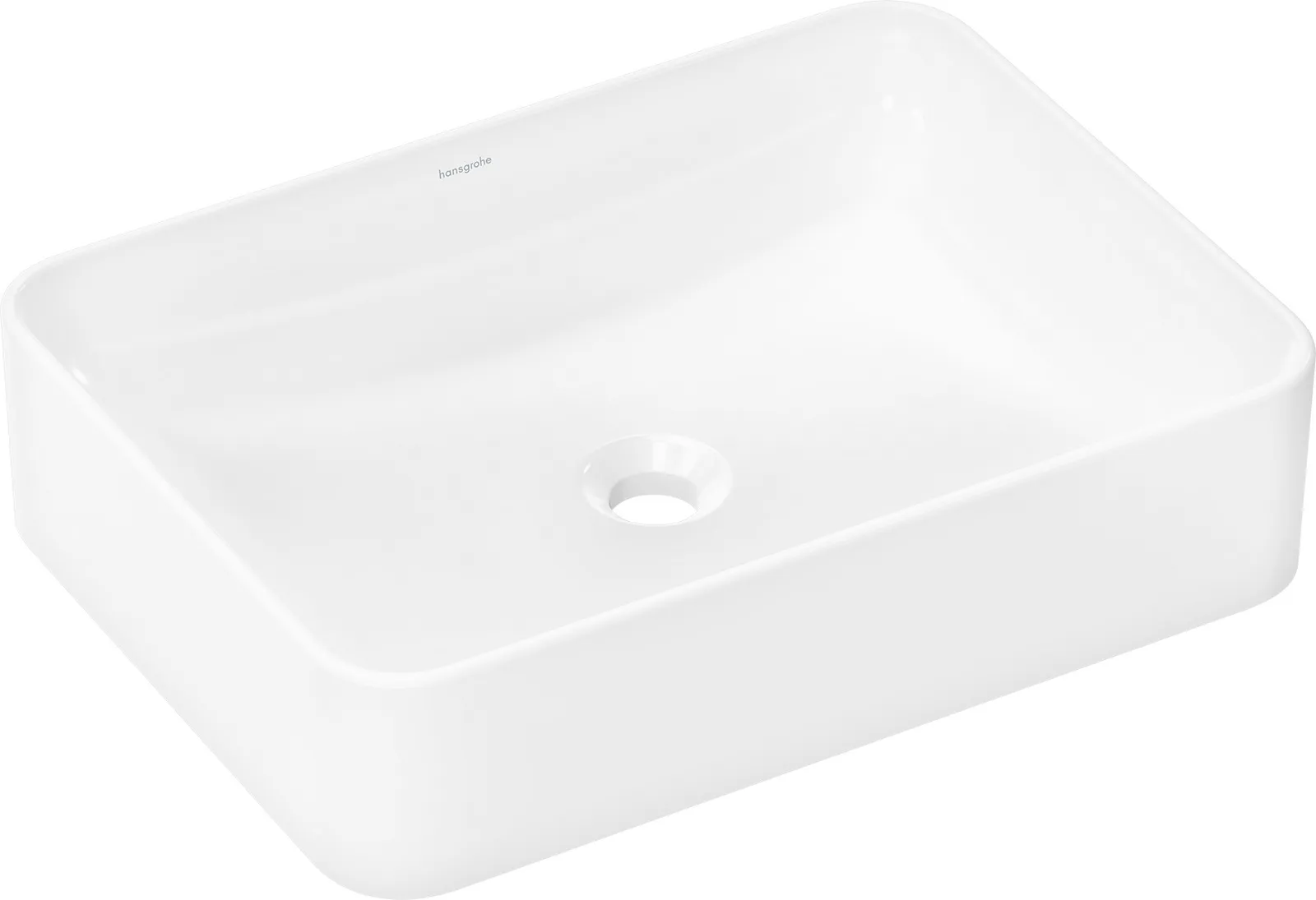 Xuniva Q Kosa lavabo 550/400, joʻmrak teshigisiz va toshish teshigisiz, SmartClean
