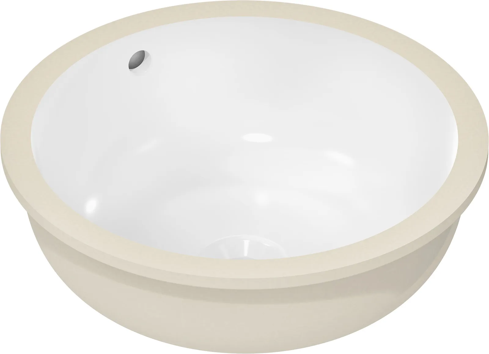 Xuniva S Pastdan oʻrnatiladigan lavabo 350/350, joʻmrak teshigisiz, toshish teshigi bilan, SmartClean