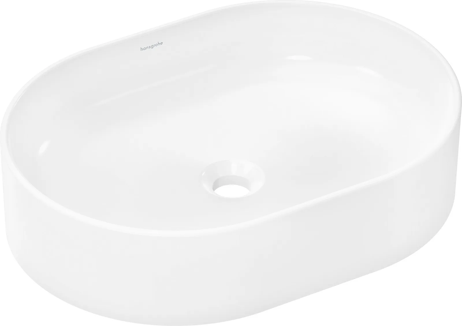 Xuniva U Kosa lavabo 550/400, joʻmrak teshigisiz va toshish teshigisiz, SmartClean