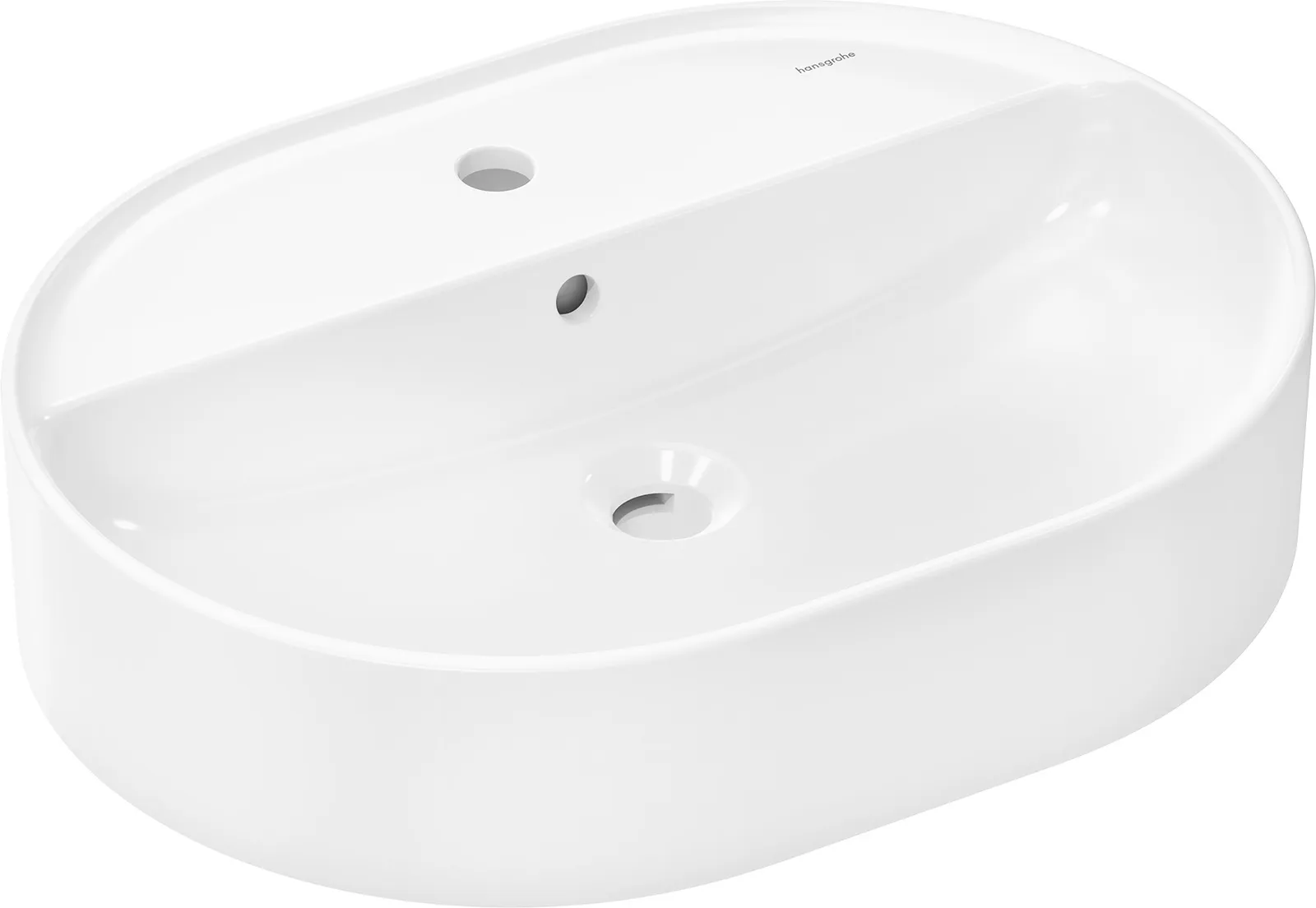 Xuniva U Раковина-чаша 600/450 с отверстием под смеситель и переливом, SmartClean