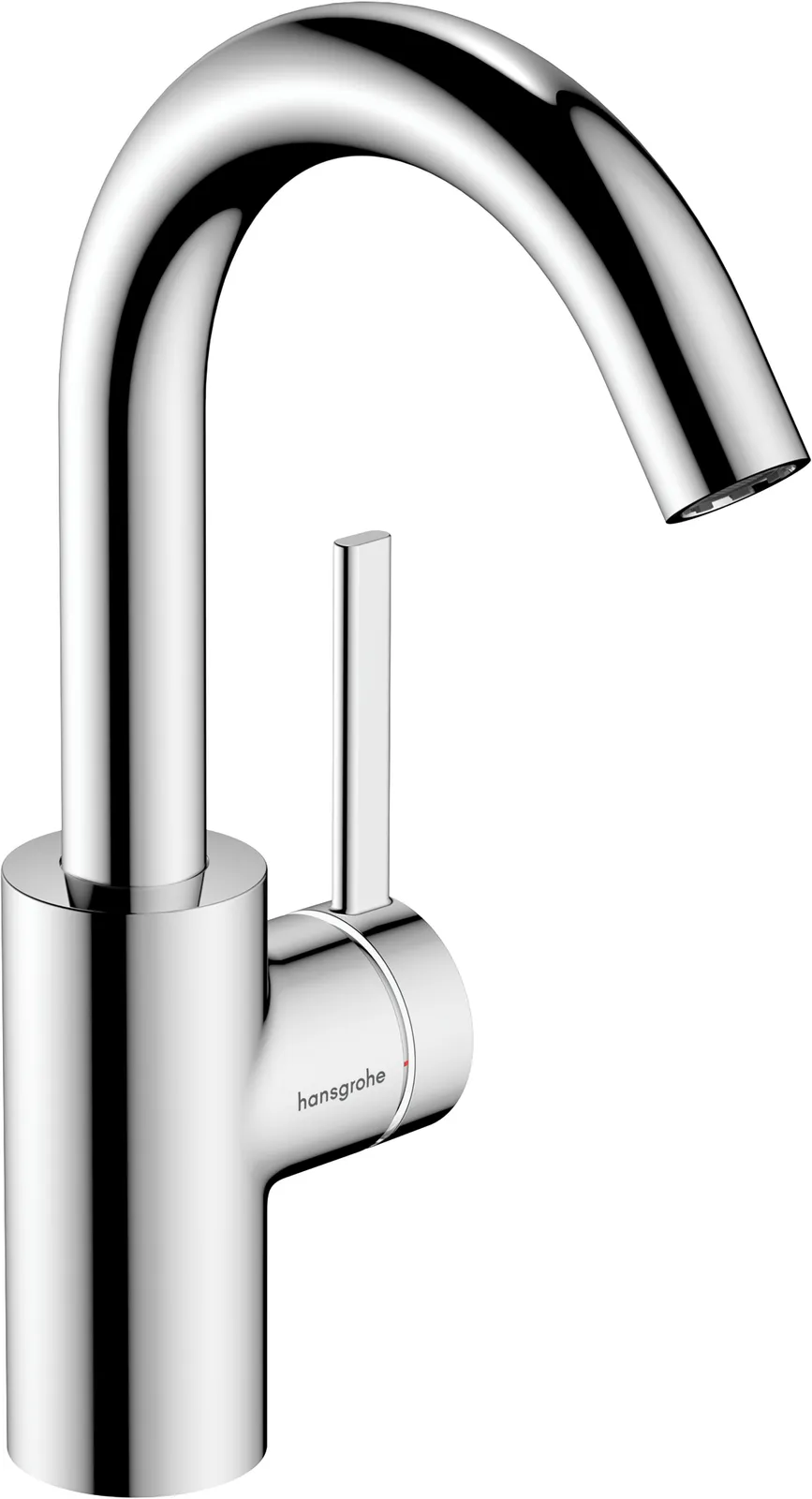 Zesis S Bir dastali lavabo aralashtirgichi 210 CoolStart, swivel-spout va push-open drenaj klapani bilan