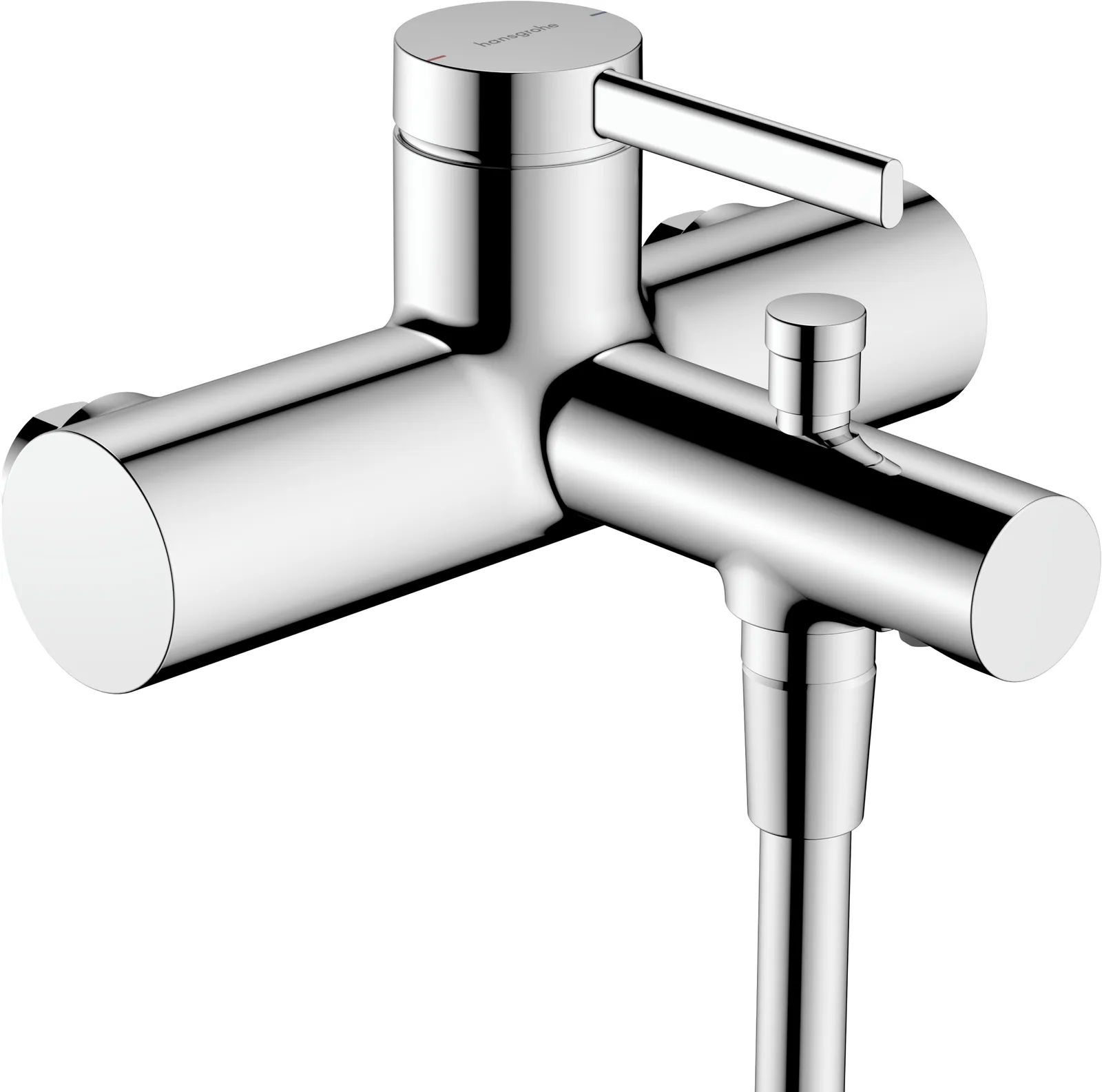 Zesis S Single lever bath mixer for exposed installation with 15.3 cm centre distance