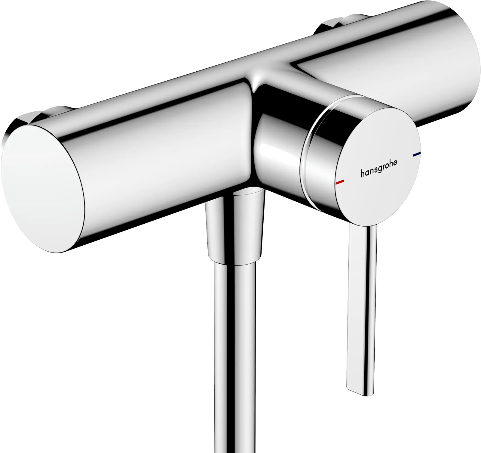 Zesis S Single lever mixer for shower for exposed installation with 15.3 cm centre distance