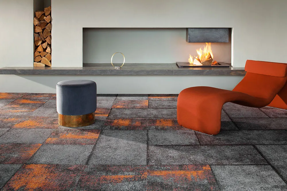 Comfortable Concrete 2.0 — Urban Drama carpet tile