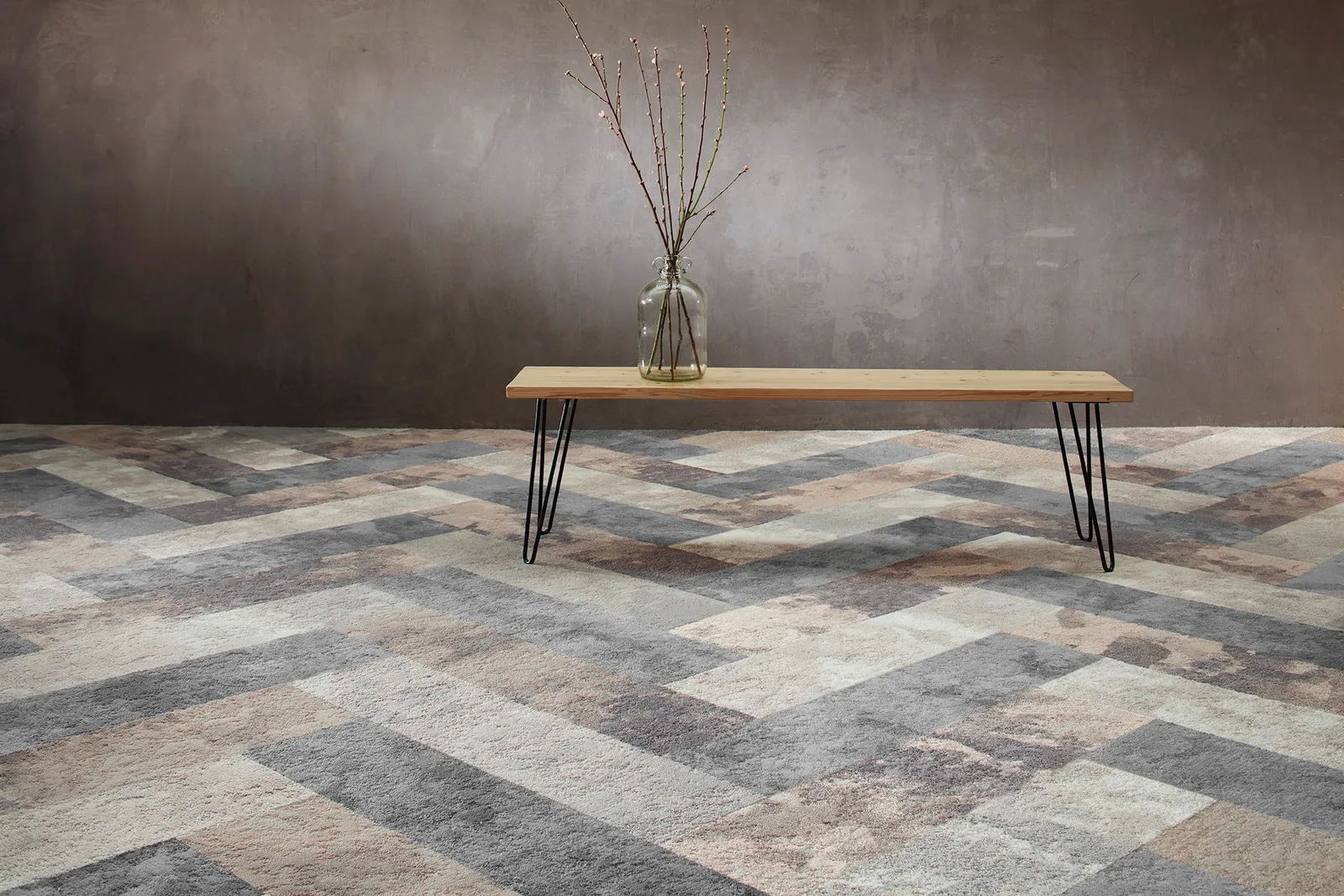 Painted Garden carpet tile