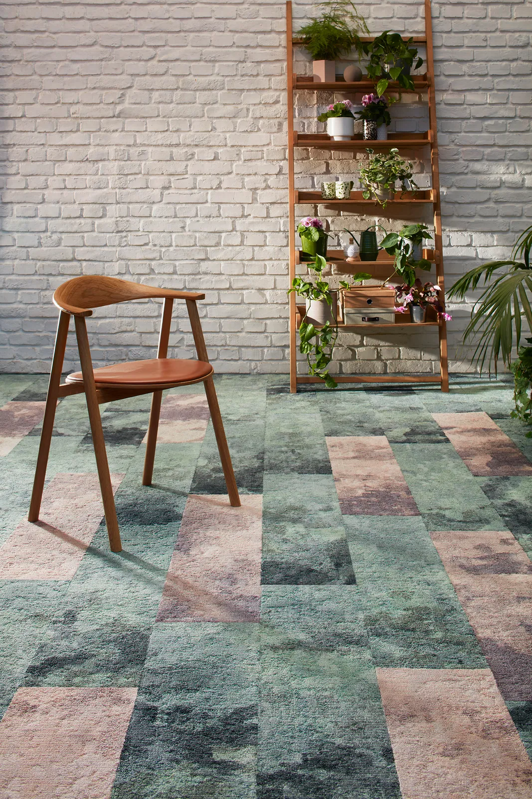 Painted Garden carpet tile