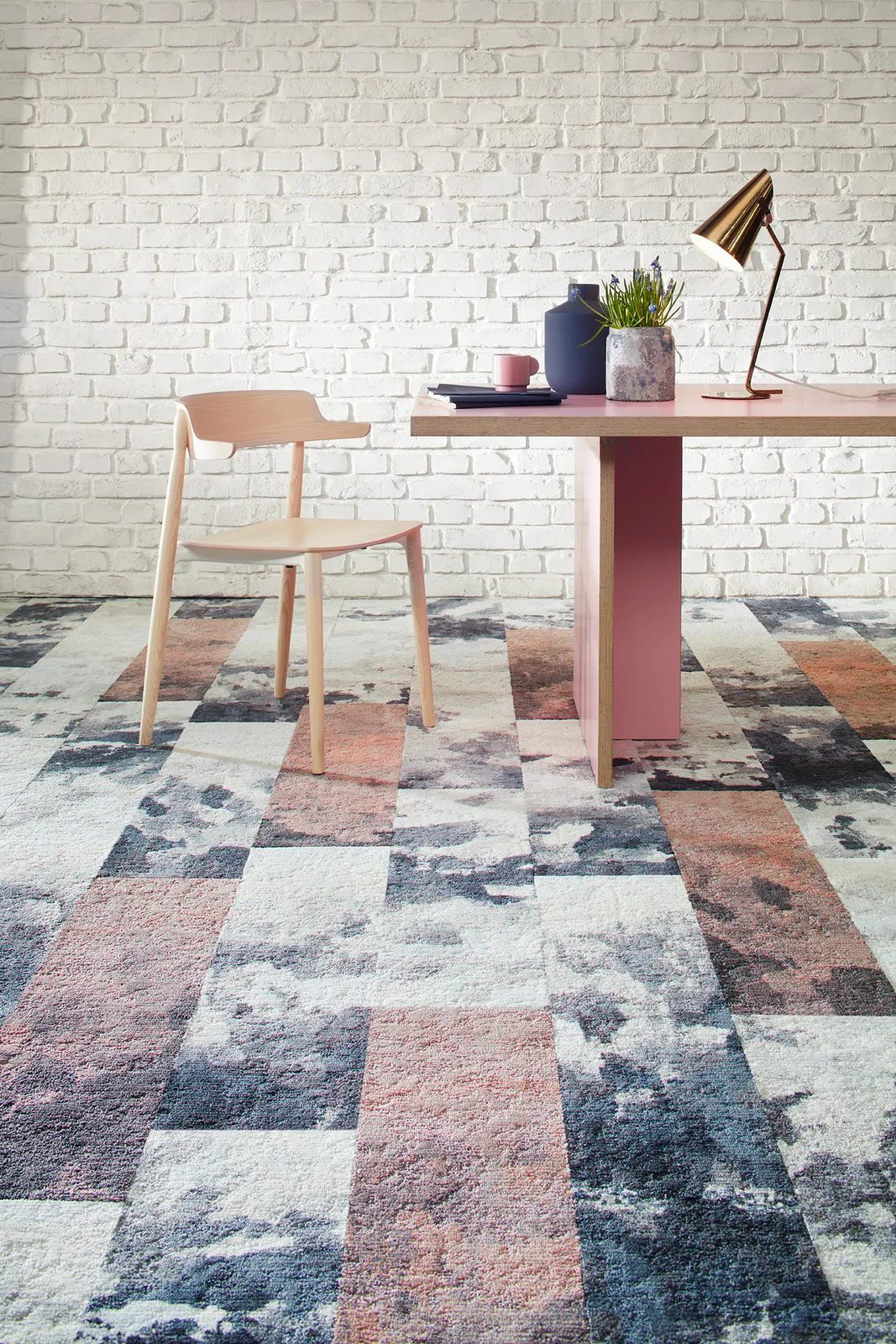 Painted Garden carpet tile