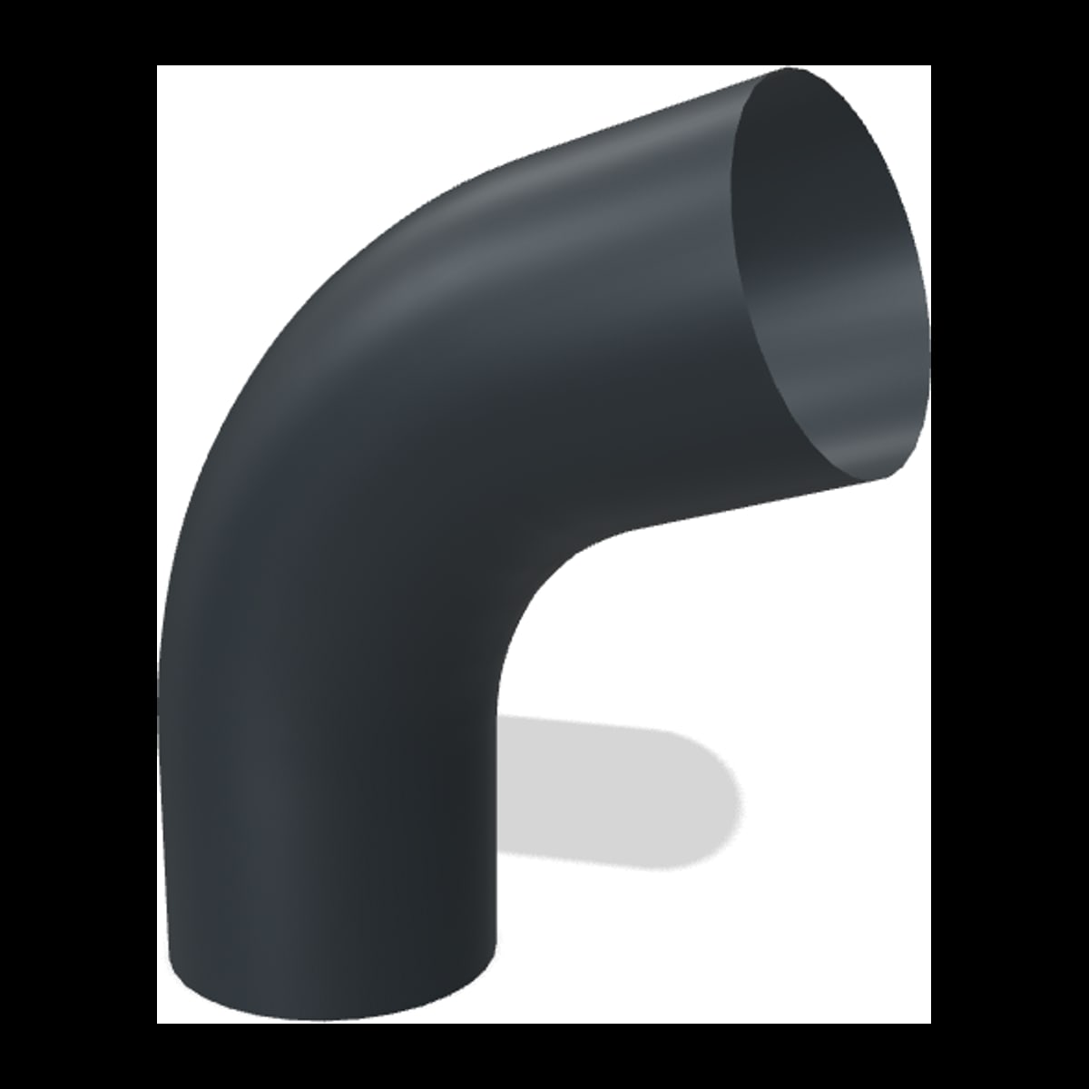 Downpipe bend 72° COLORDUR, anthracite (RAL 7016)