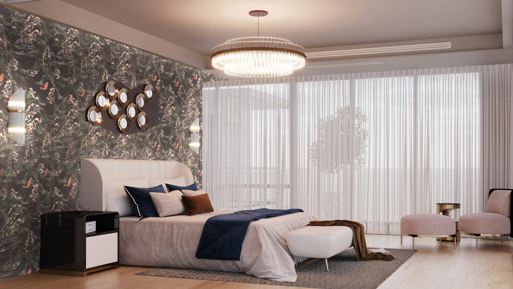 Wallcovering Asian - Nami Carp