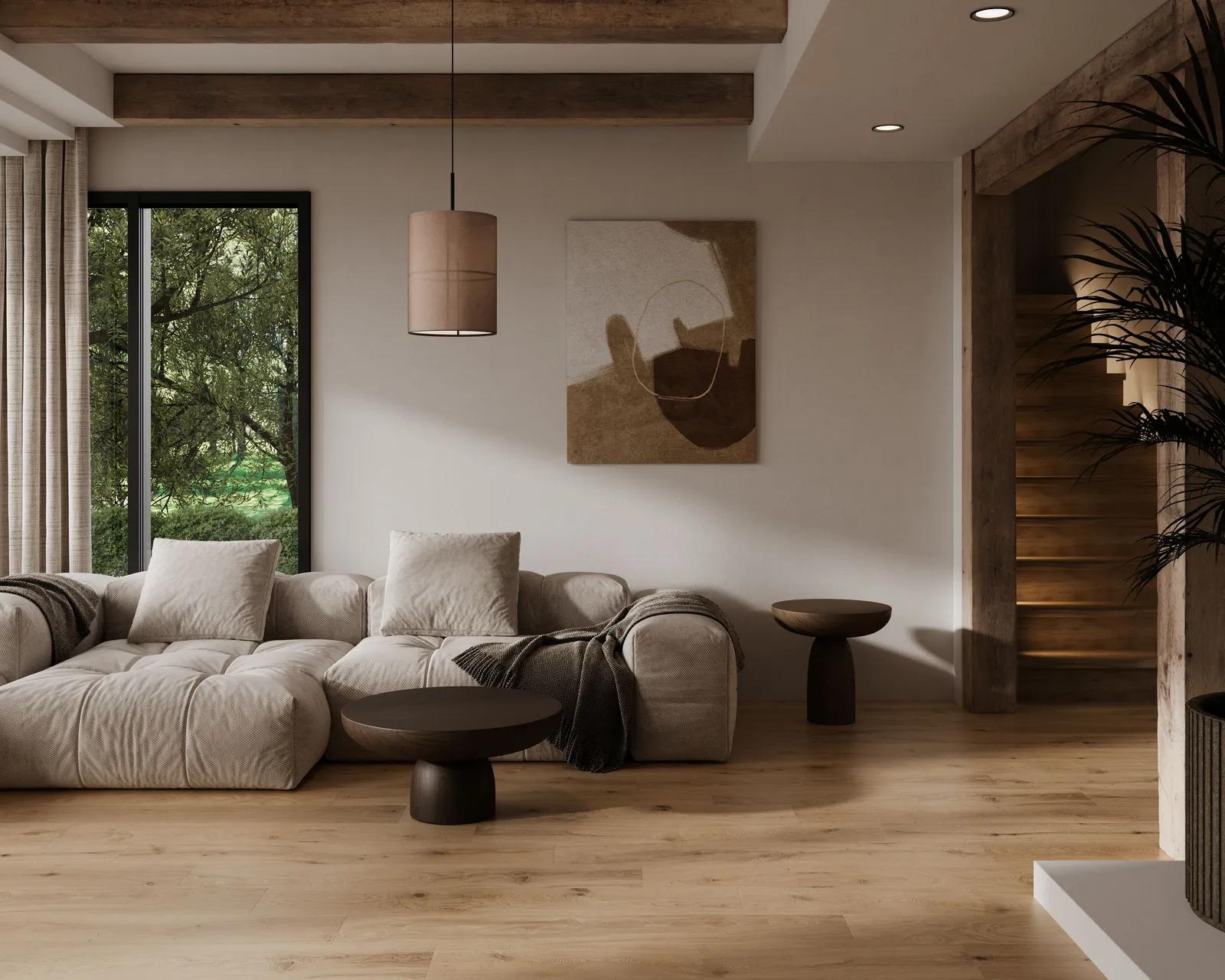 Пробковое покрытие Wood Natural