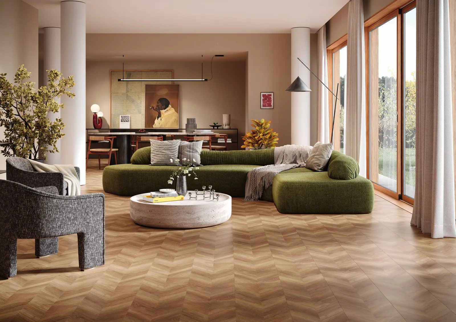 Пробковое покрытие Wood Natural