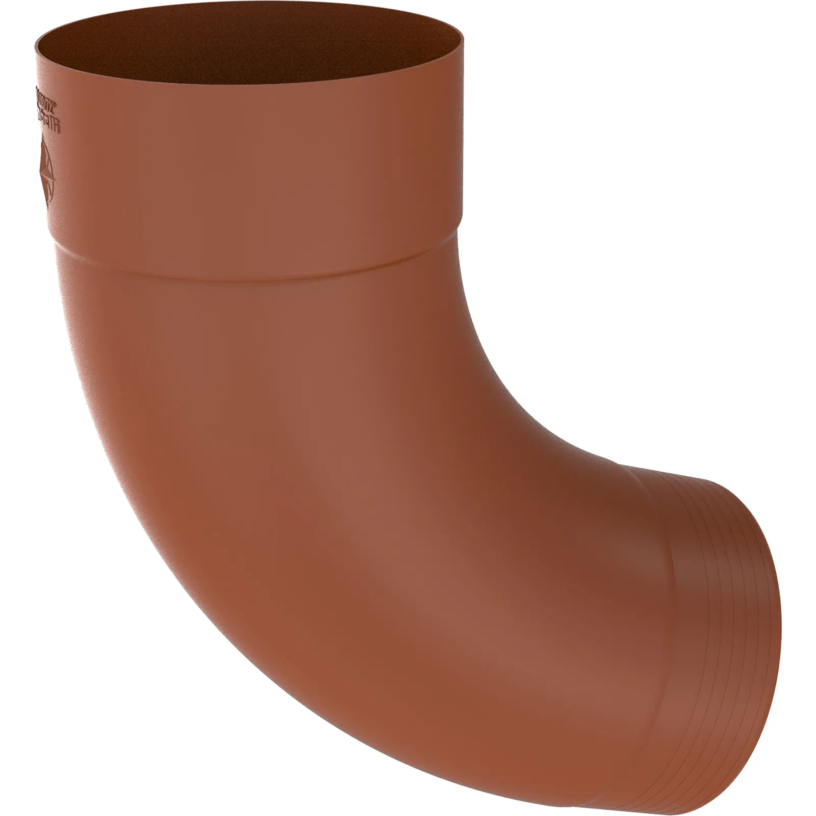 Meister elbow 72° COLORDUR, copper brown (RAL 8004)