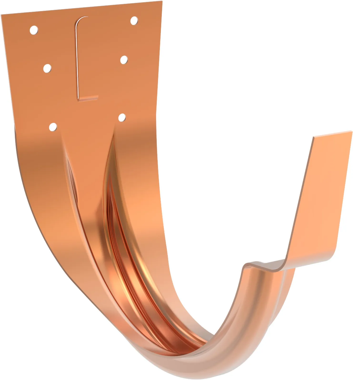 Fascia gutter bracket copper