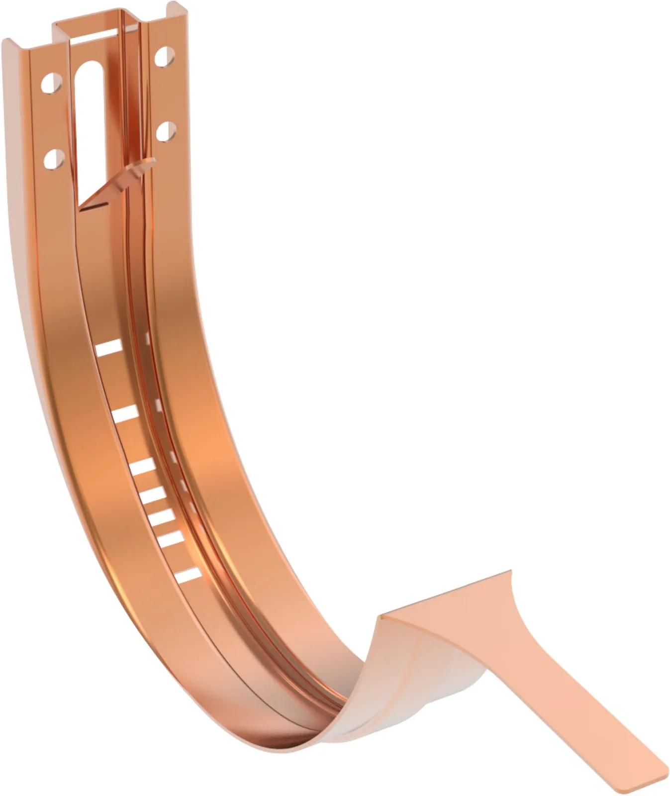 Fascia gutter bracket copper