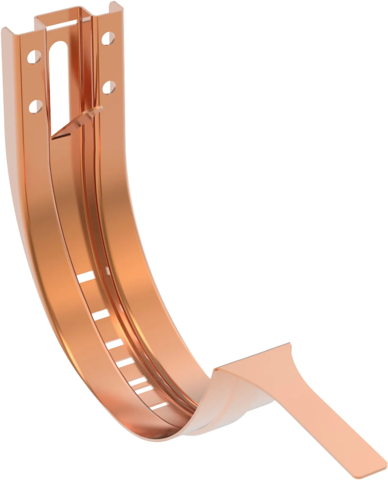 Fascia gutter bracket copper