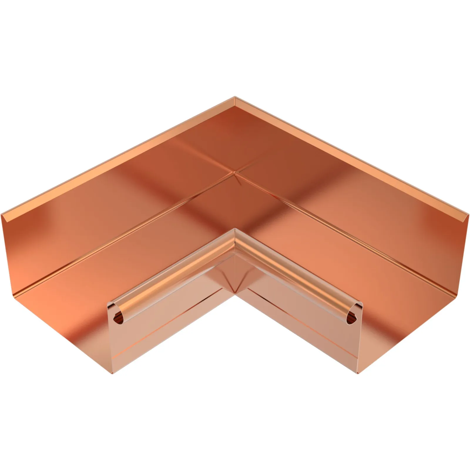 Meister box gutter internal corner copper