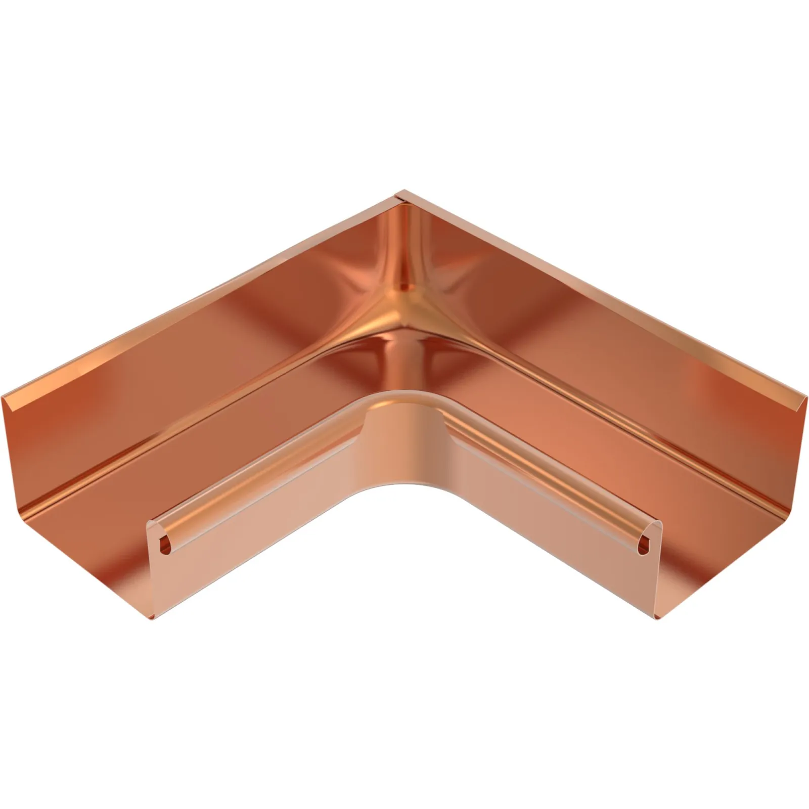 Meister box gutter internal corner copper