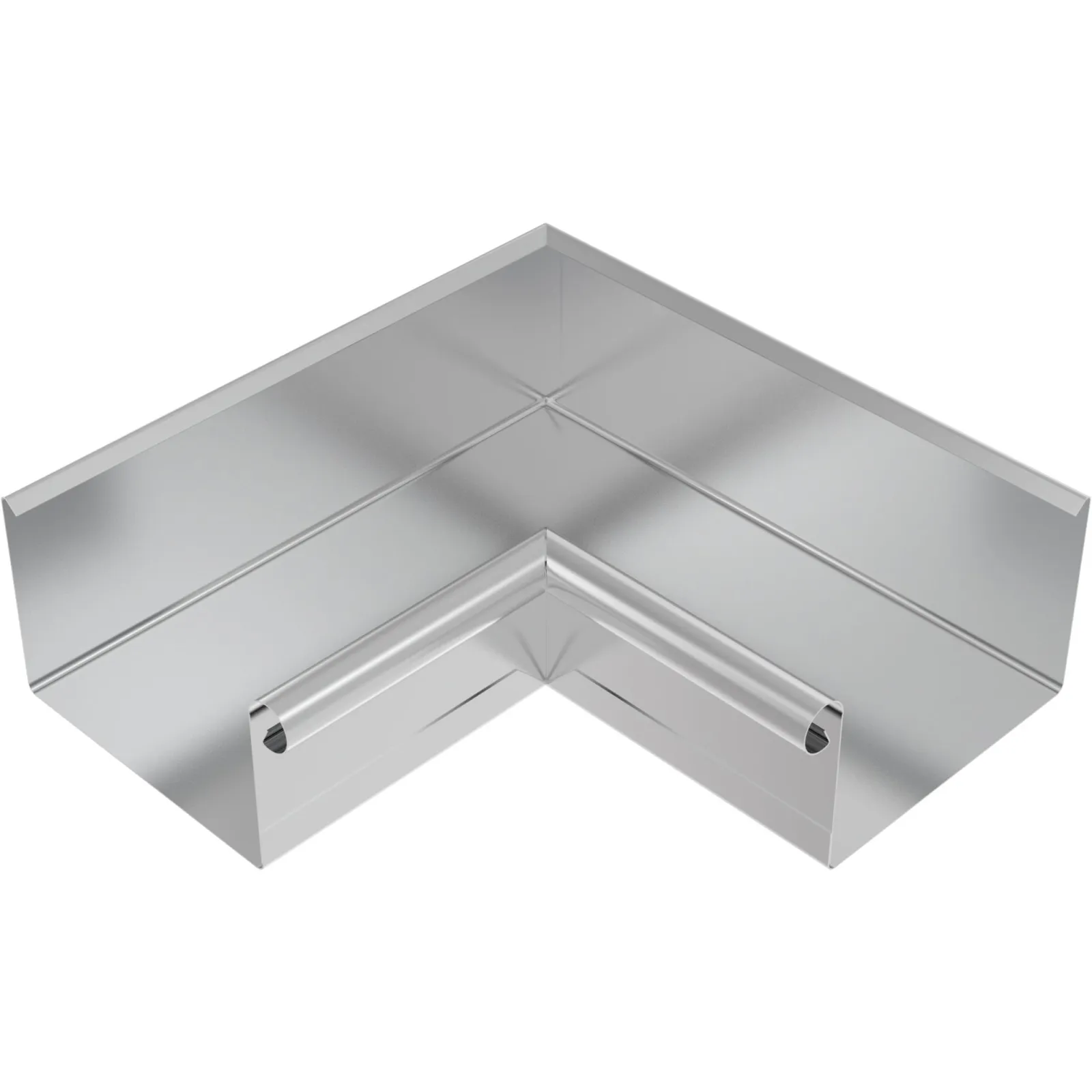 Meister box gutter internal corner titanium zinc