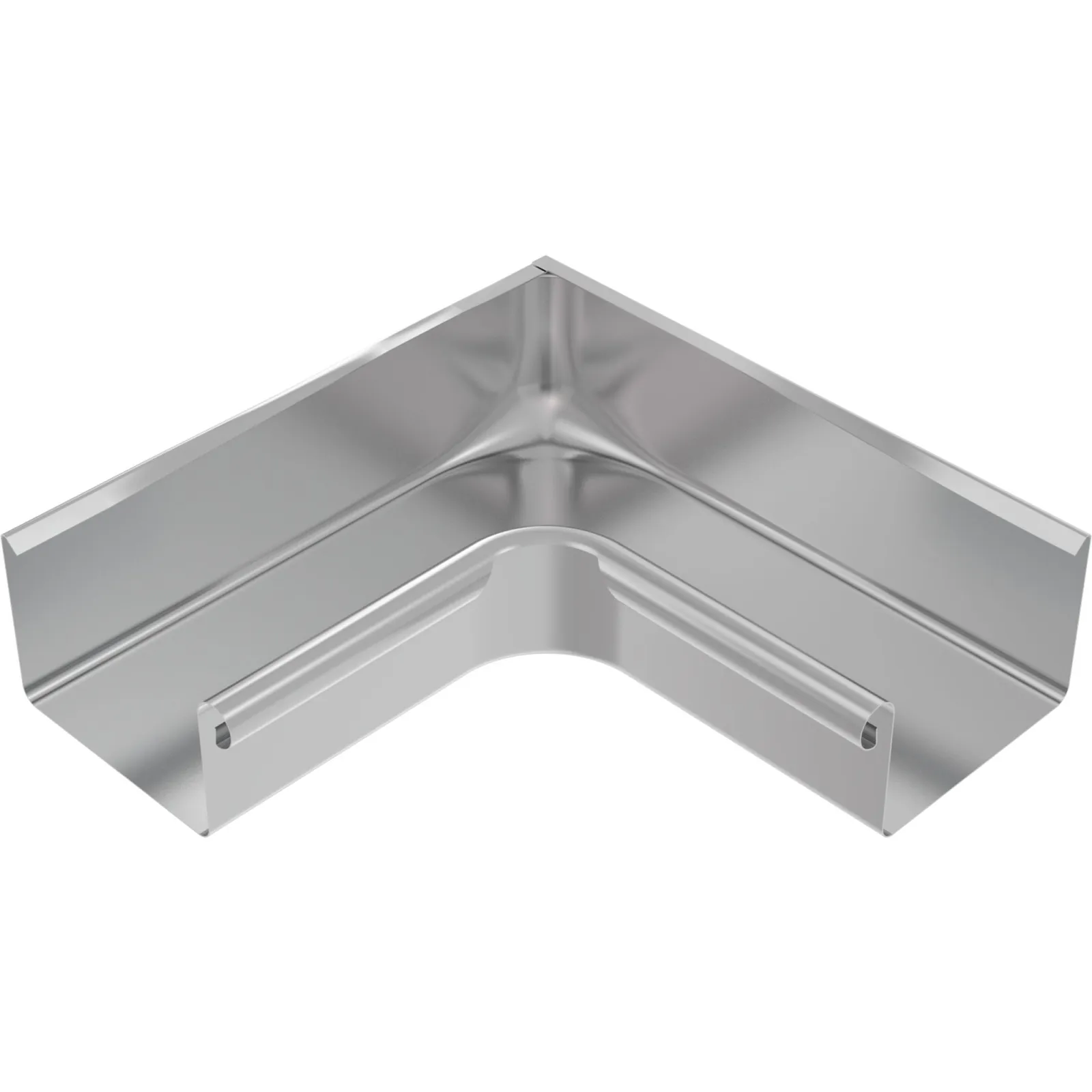 Meister box gutter internal corner titanium zinc