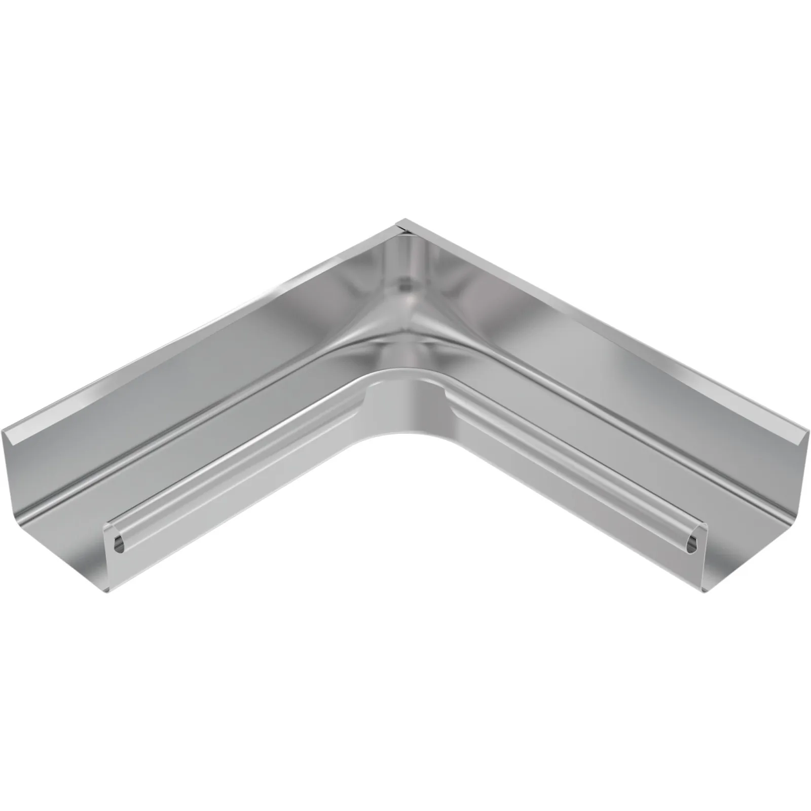 Meister box gutter internal corner titanium zinc