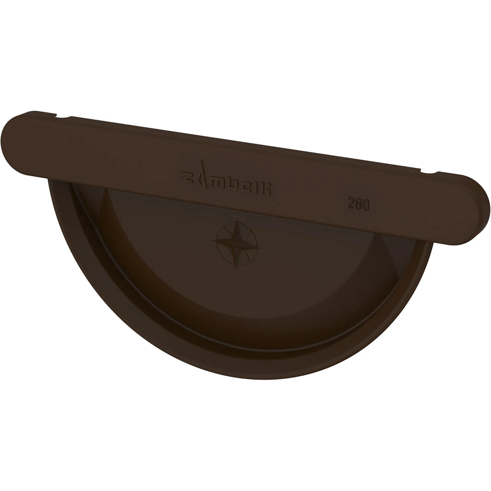 Meister universal stop end COLORDUR, chocolate brown (RAL 8017)