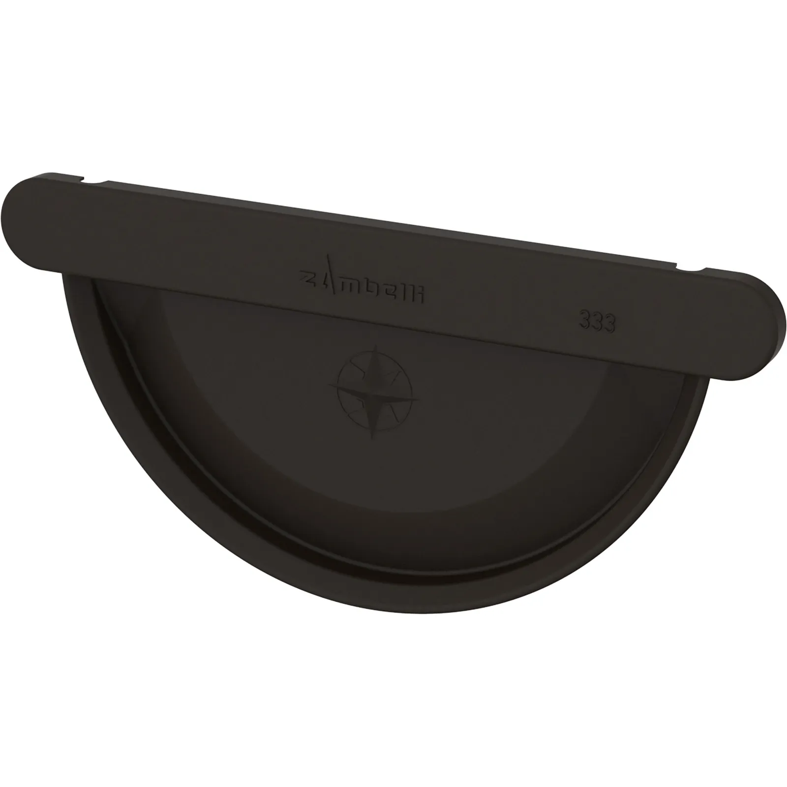 Meister universal stop end COLORDUR, dark brown (RAL 8019)