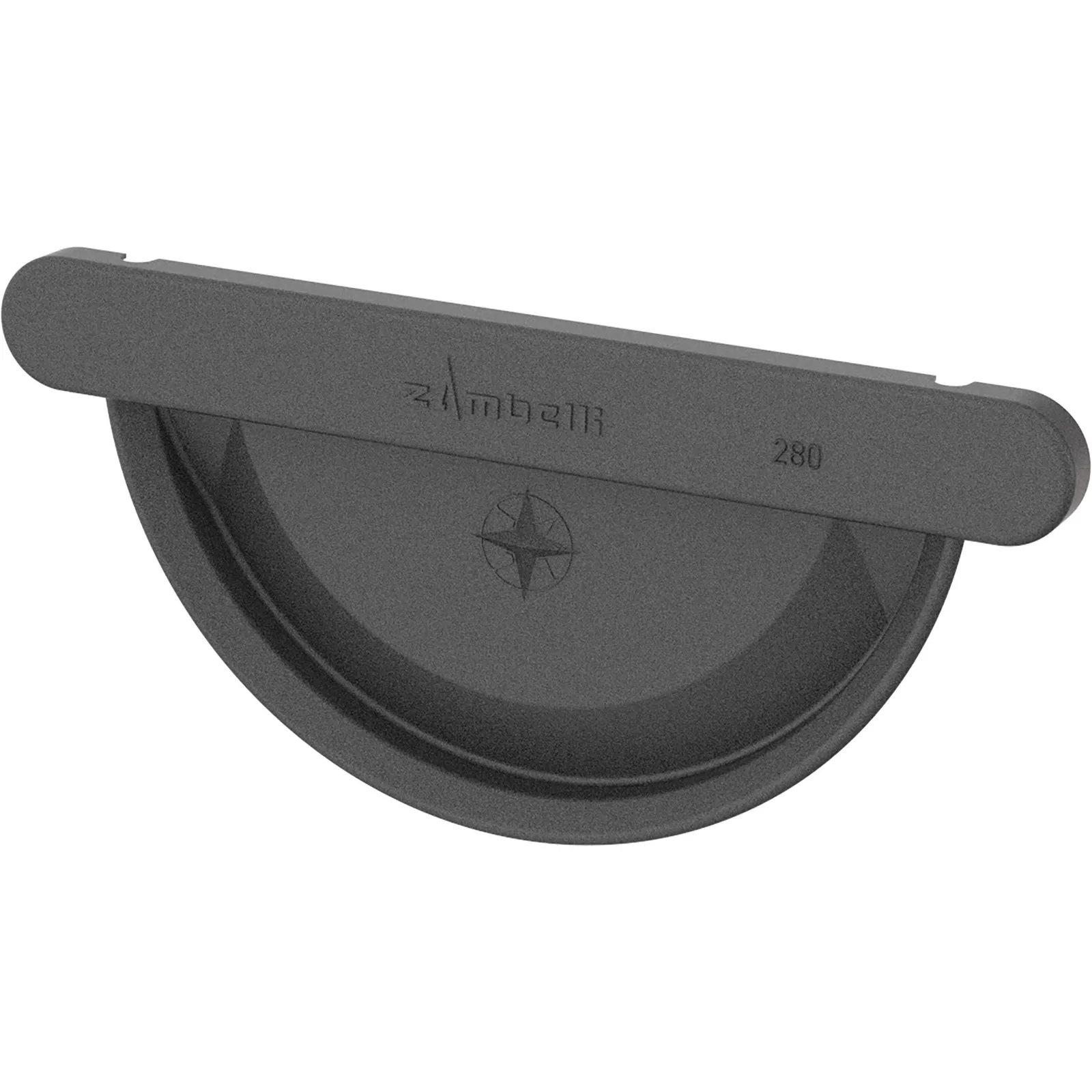 Meister universal stop end COLORDUR, micaceous iron grey (DB 703)