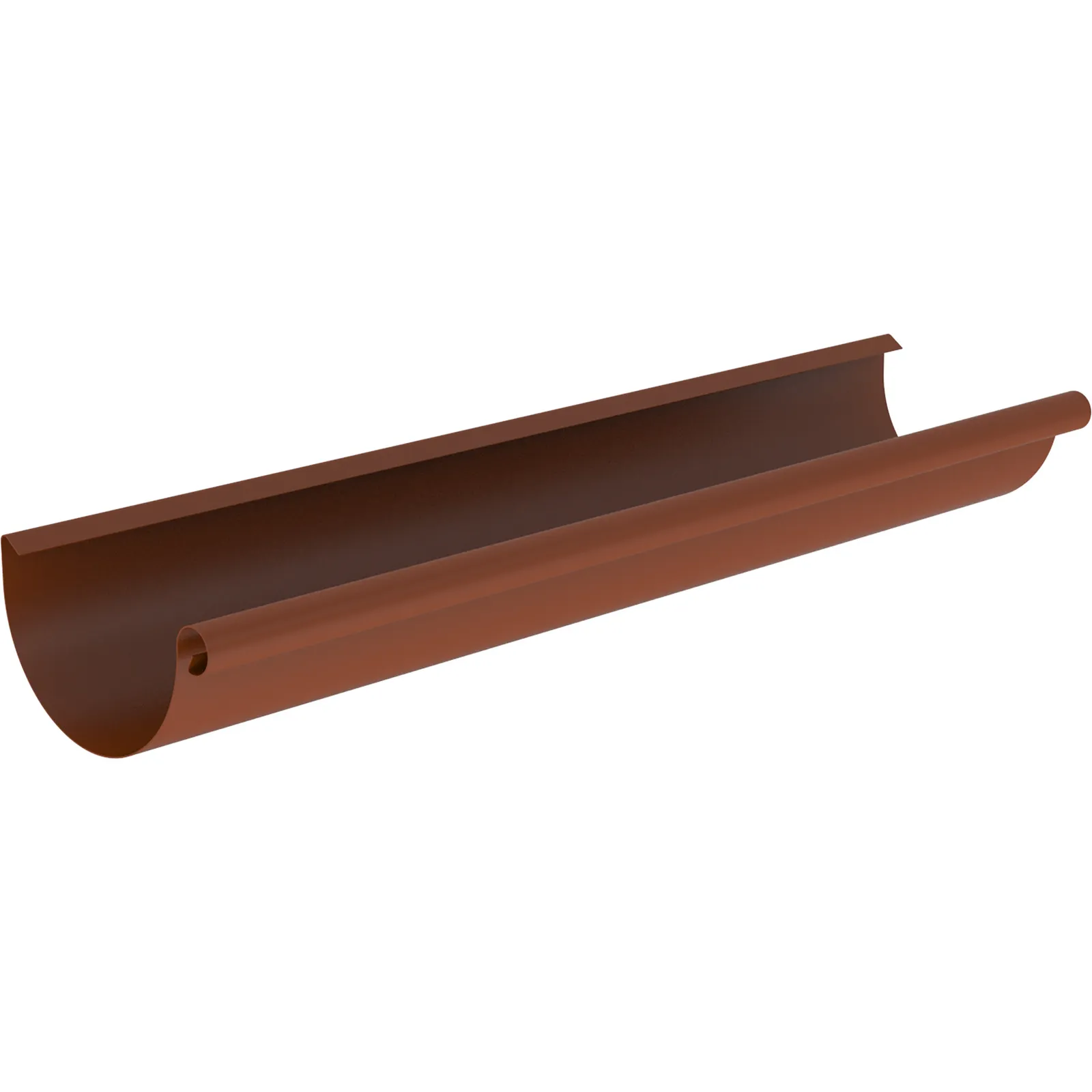 Half-round gutter COLORDUR, copper brown (RAL 8004)