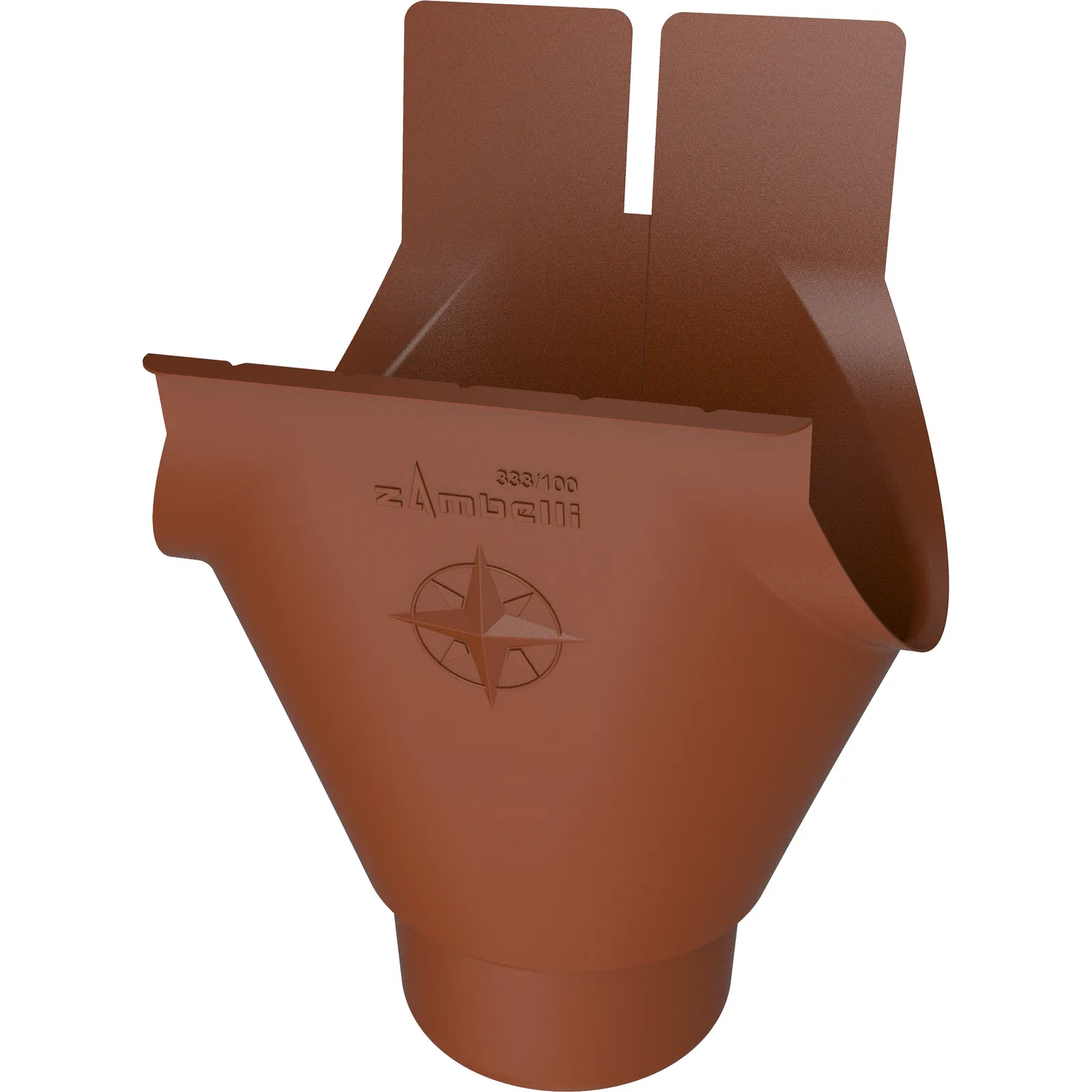 Meister gutter outlet COLORDUR, copper brown (RAL 8004)