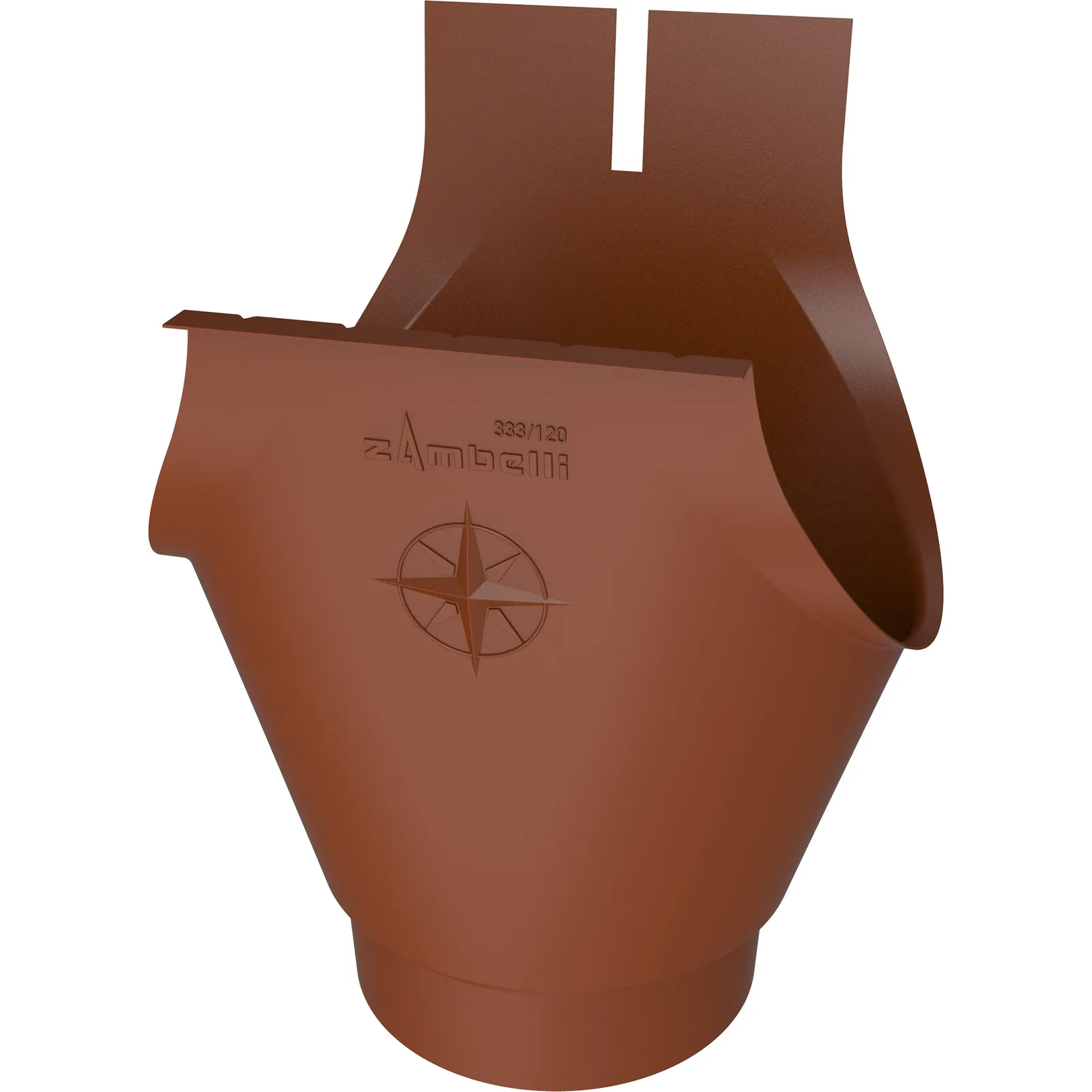 Meister gutter outlet COLORDUR, copper brown (RAL 8004)