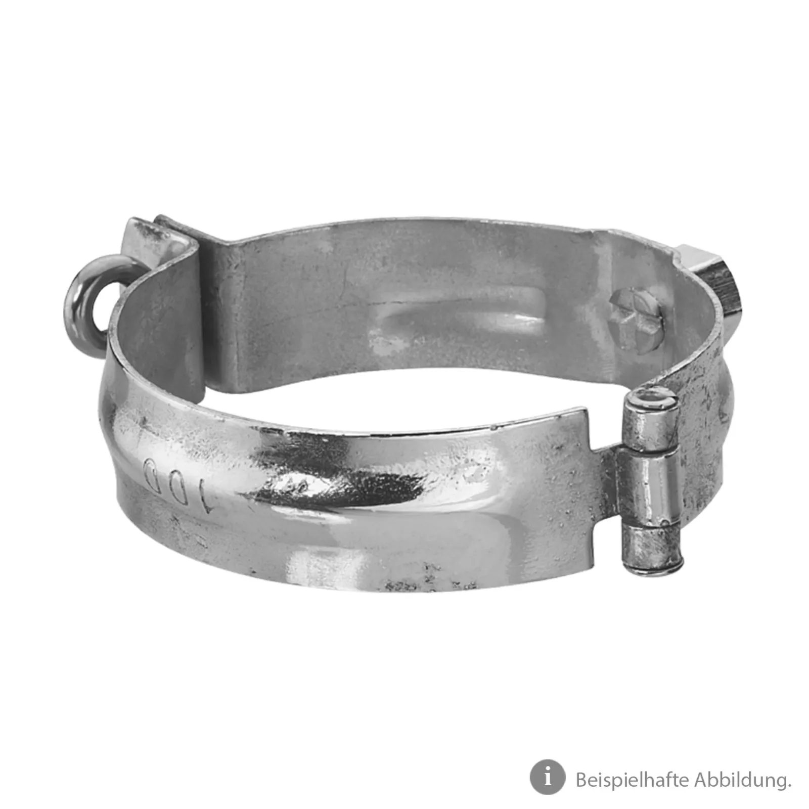 Cast-iron pipe clip galvanised steel