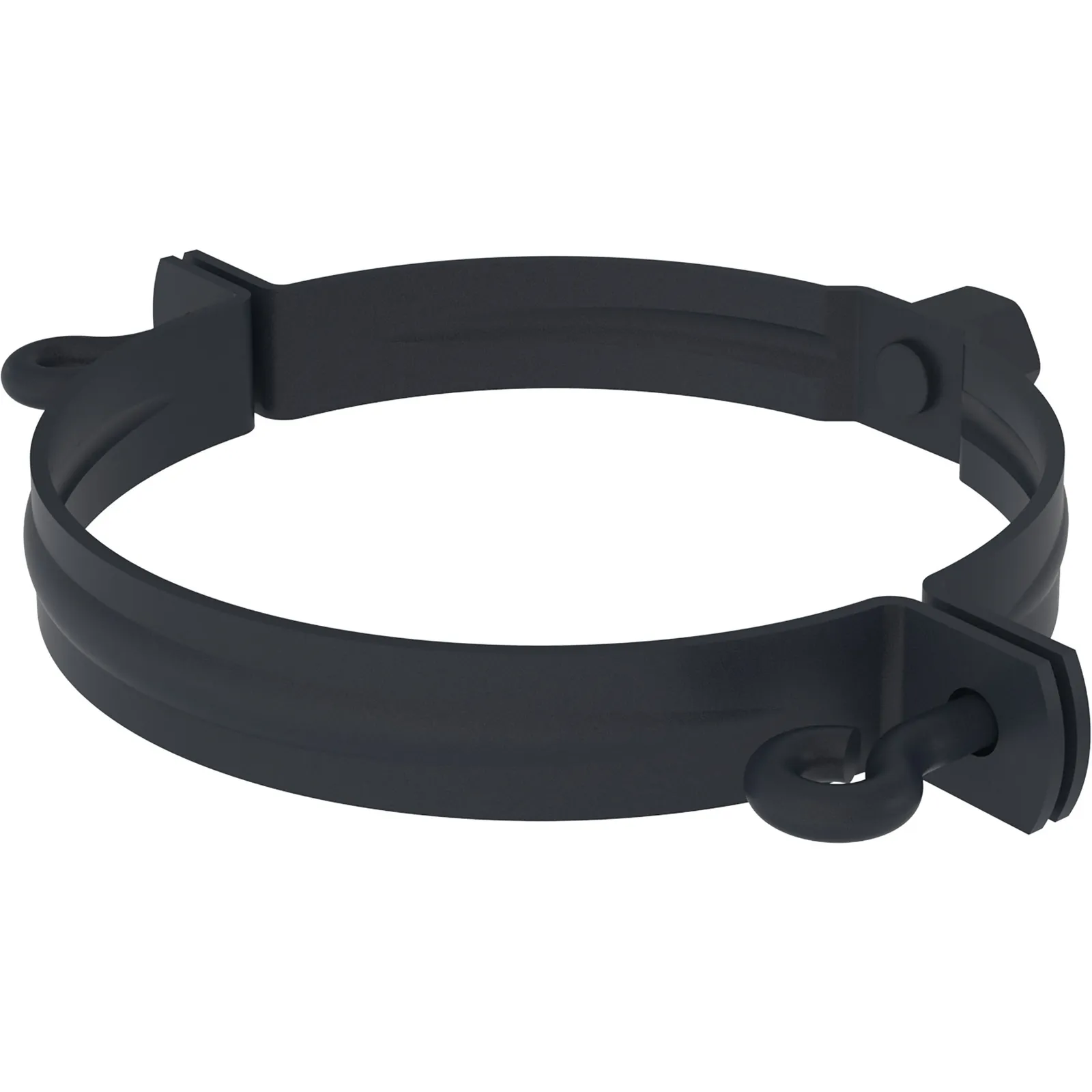 Pipe shoe clip COLORDUR, anthracite (RAL 7016)