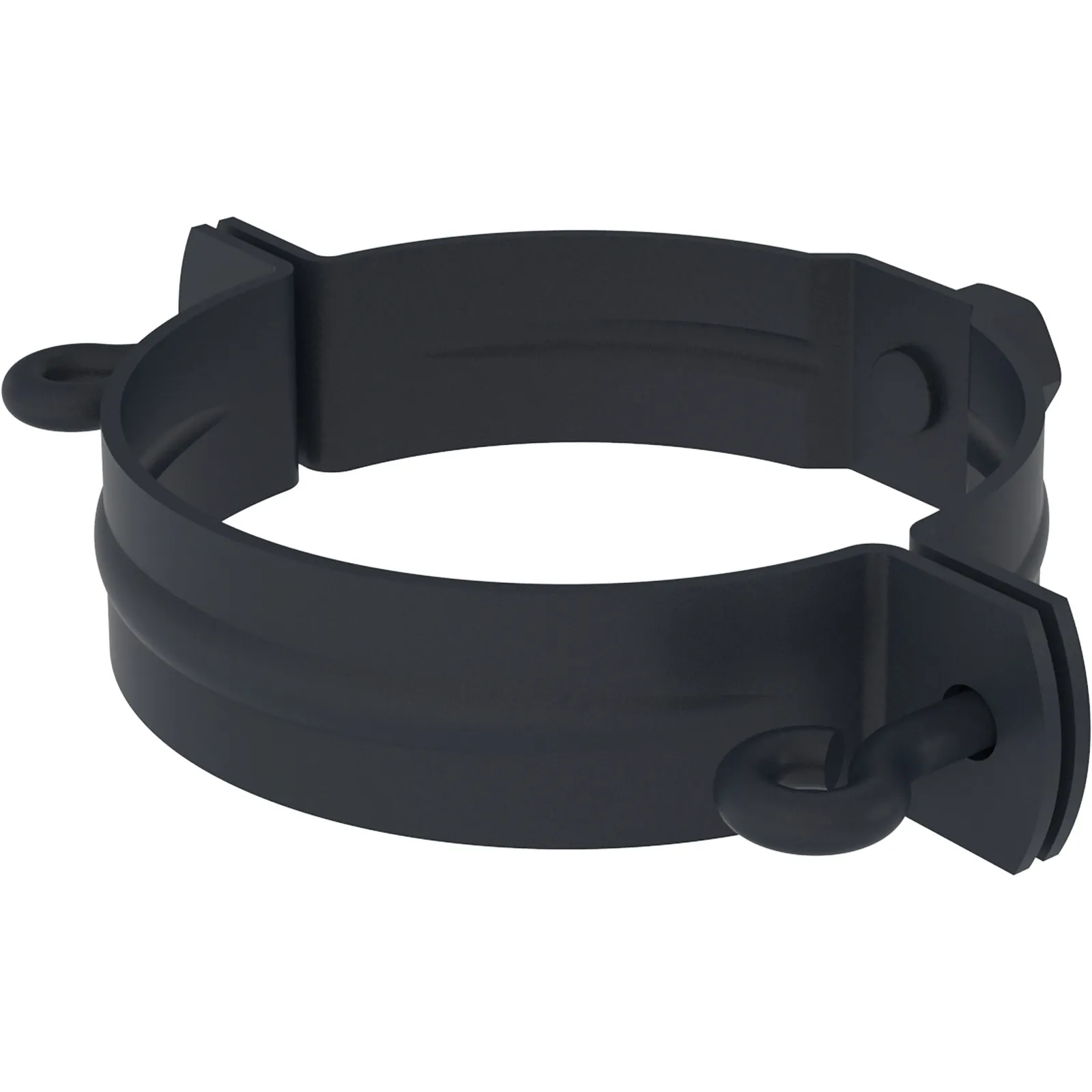 Pipe shoe clip COLORDUR, anthracite (RAL 7016)