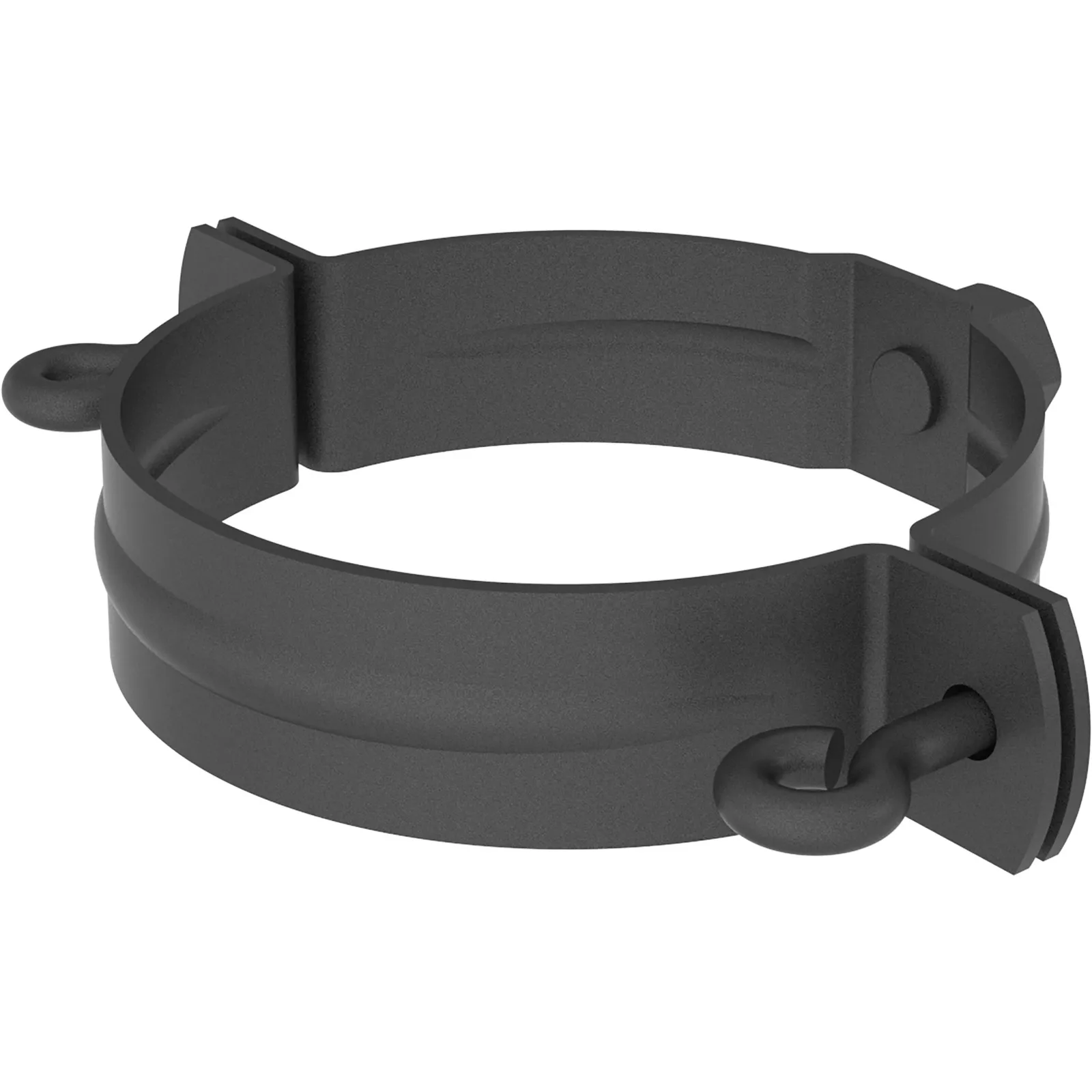 Pipe shoe clip COLORDUR, micaceous iron grey (DB 703)