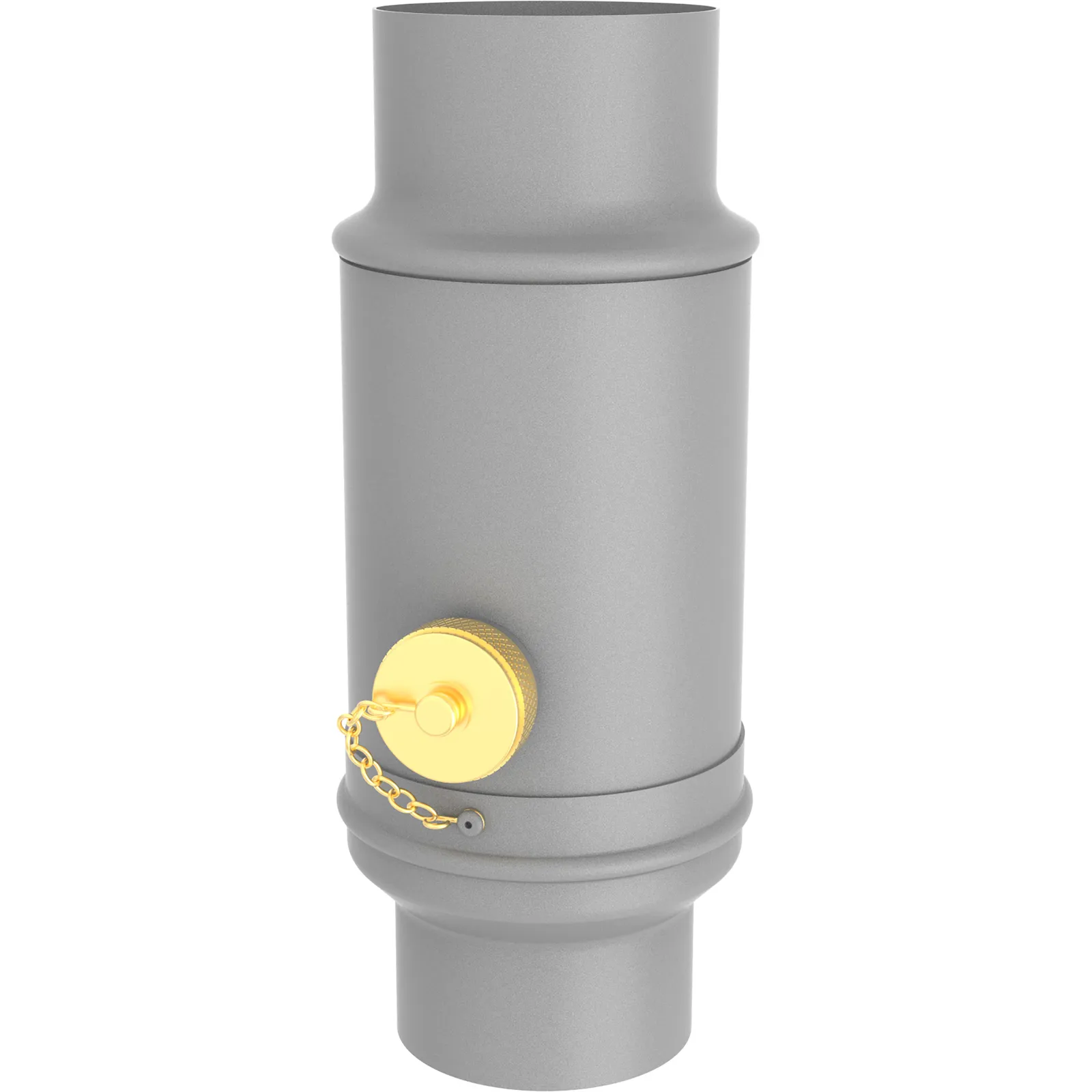 Rainwater collector COLORDUR, white aluminium (RAL 9006)