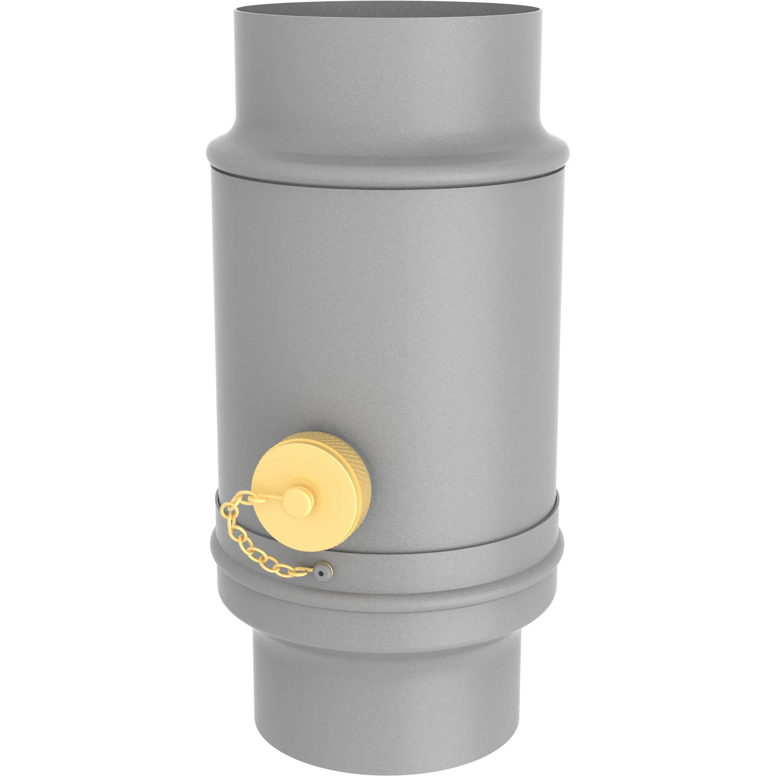 Rainwater collector COLORDUR, white aluminium (RAL 9006)