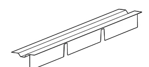 Торцевая заглушка конька (закрытие) для RIB-ROOF 465