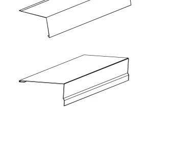 Карнизная планка и планка ввода в желоб RIB-ROOF