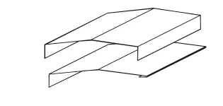 RIB-ROOF issiq tom uchun tizma plankasi