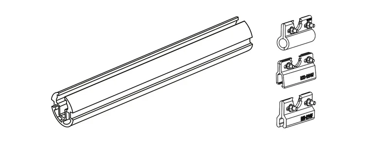 RIB-ROOF qor ushlagich quvuri / quyosh quvuri Ø32 mm