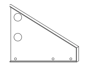 Snow guard riser RIB-ROOF
