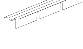 Торцевая заглушка конька (закрытие) для RIB-ROOF Speed 500